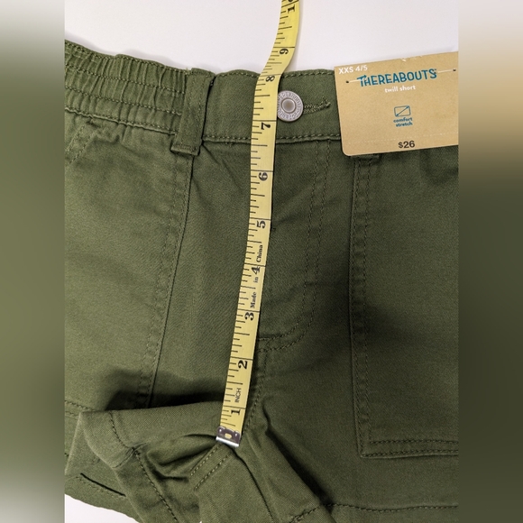 NWT Thereabouts Girls XXS (4/5) Twill Short Cypress Green 'Comfort Stretch' - Picture 11 of 11